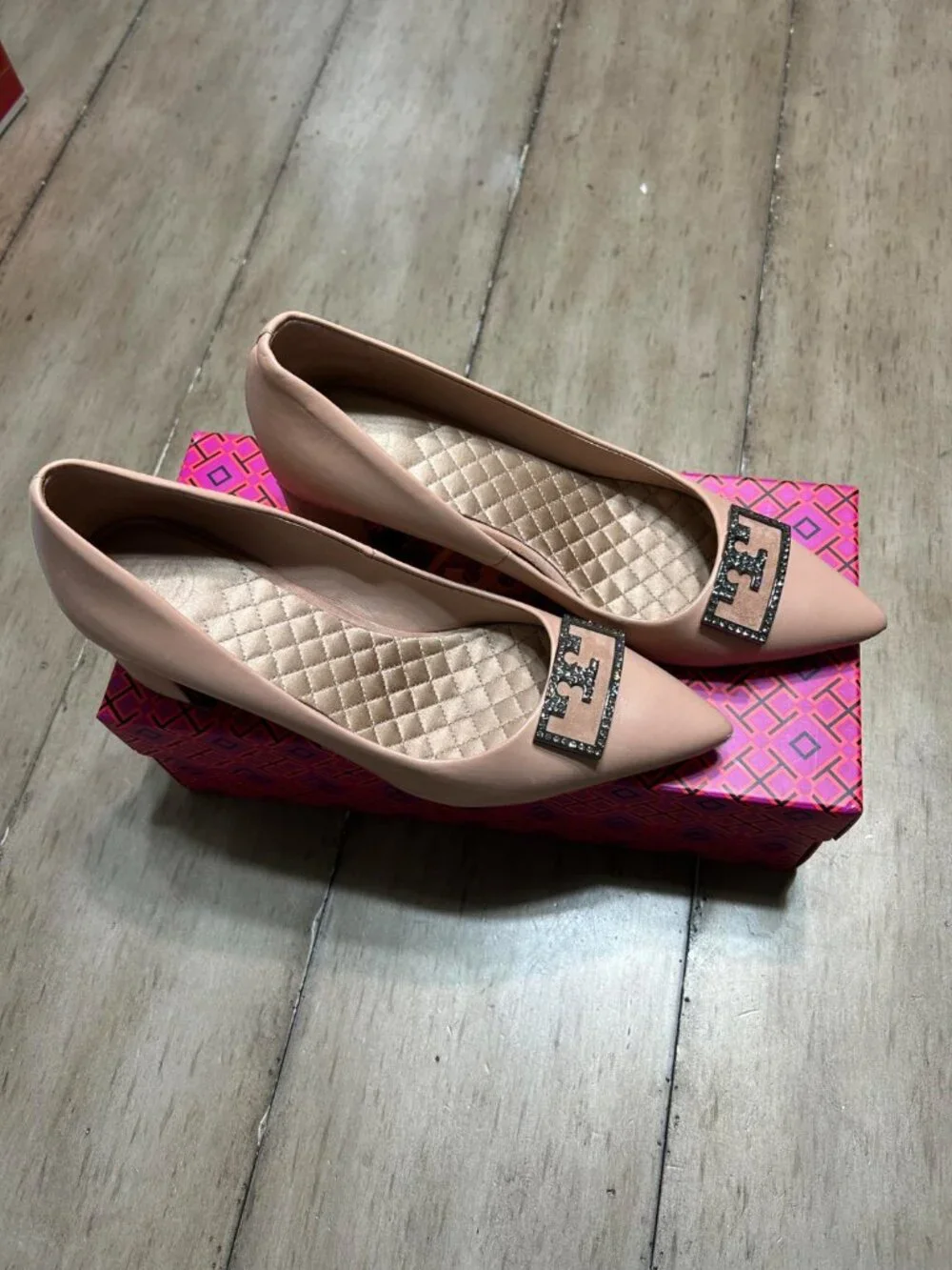 Tory Burch Gigi 55MM Embellished Pointy Toe Pump